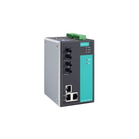 Moxa Managed Ethernet Switch W/ 3 10/100Baset(X)Ports, Eds-505A-Mm-St EDS-505A-MM-ST